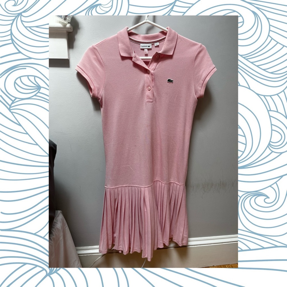 Lacoste Pink Mini Polo Tennis Dress